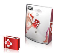 Sweex Clipz MP3 Player Red 4 GB (MP312) Sweex Clipz MP3 Player Red 4 GB (MP312)